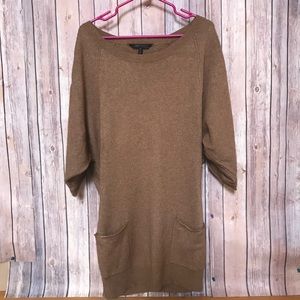 BCBG Short Sleeve Sweater/tunic length Sz L